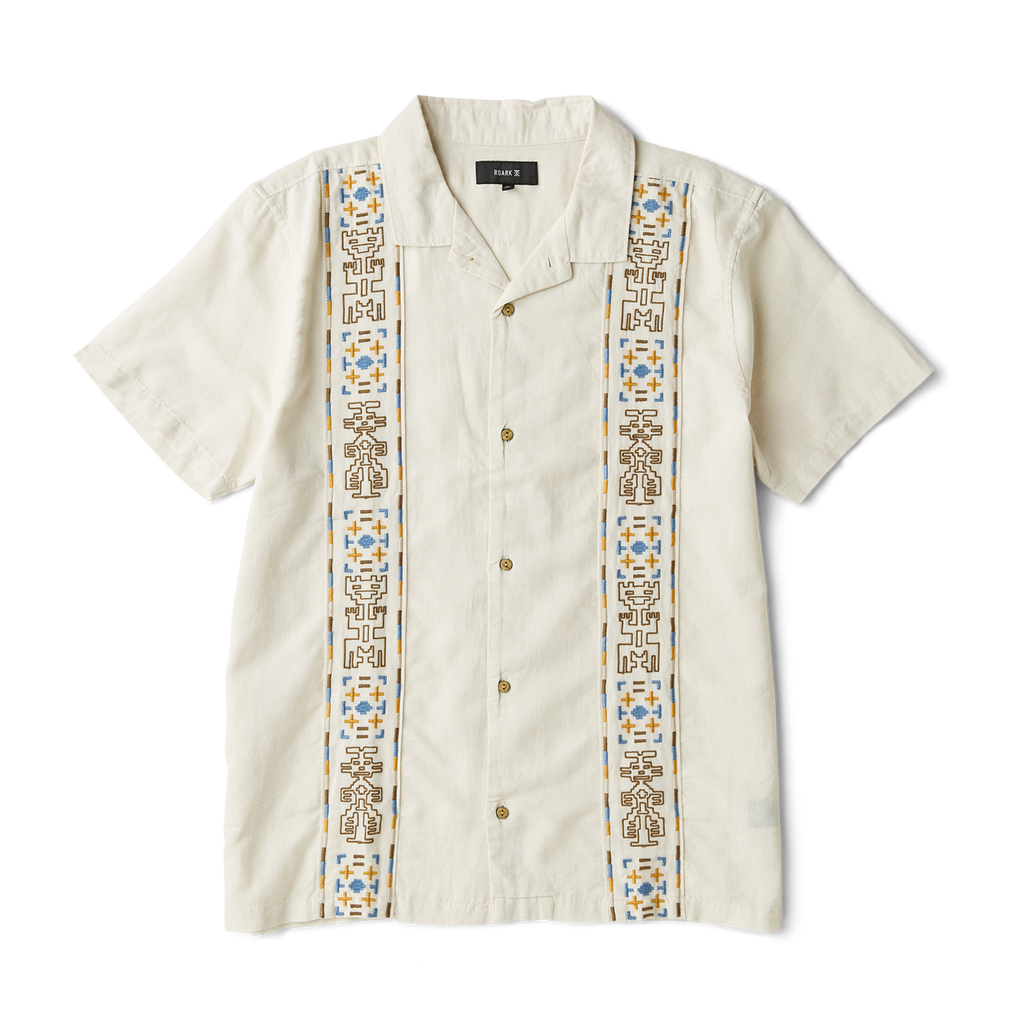 Gonzo Camp Button Up Shirt - Elfenbein