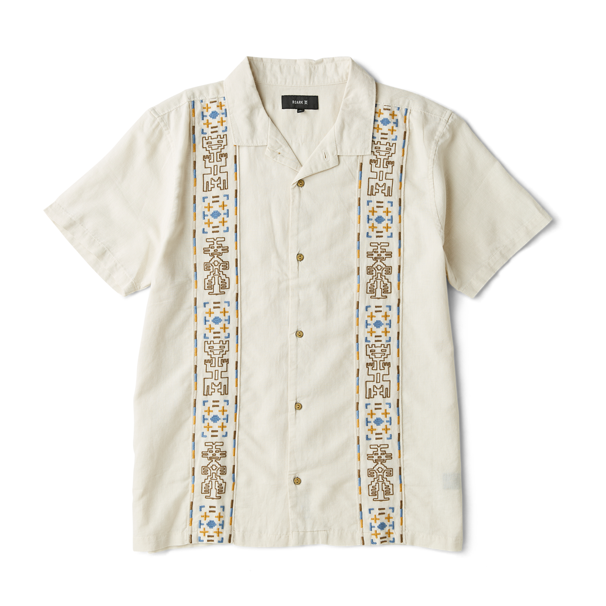 Gonzo Camp Button Up Shirt - Elfenbein