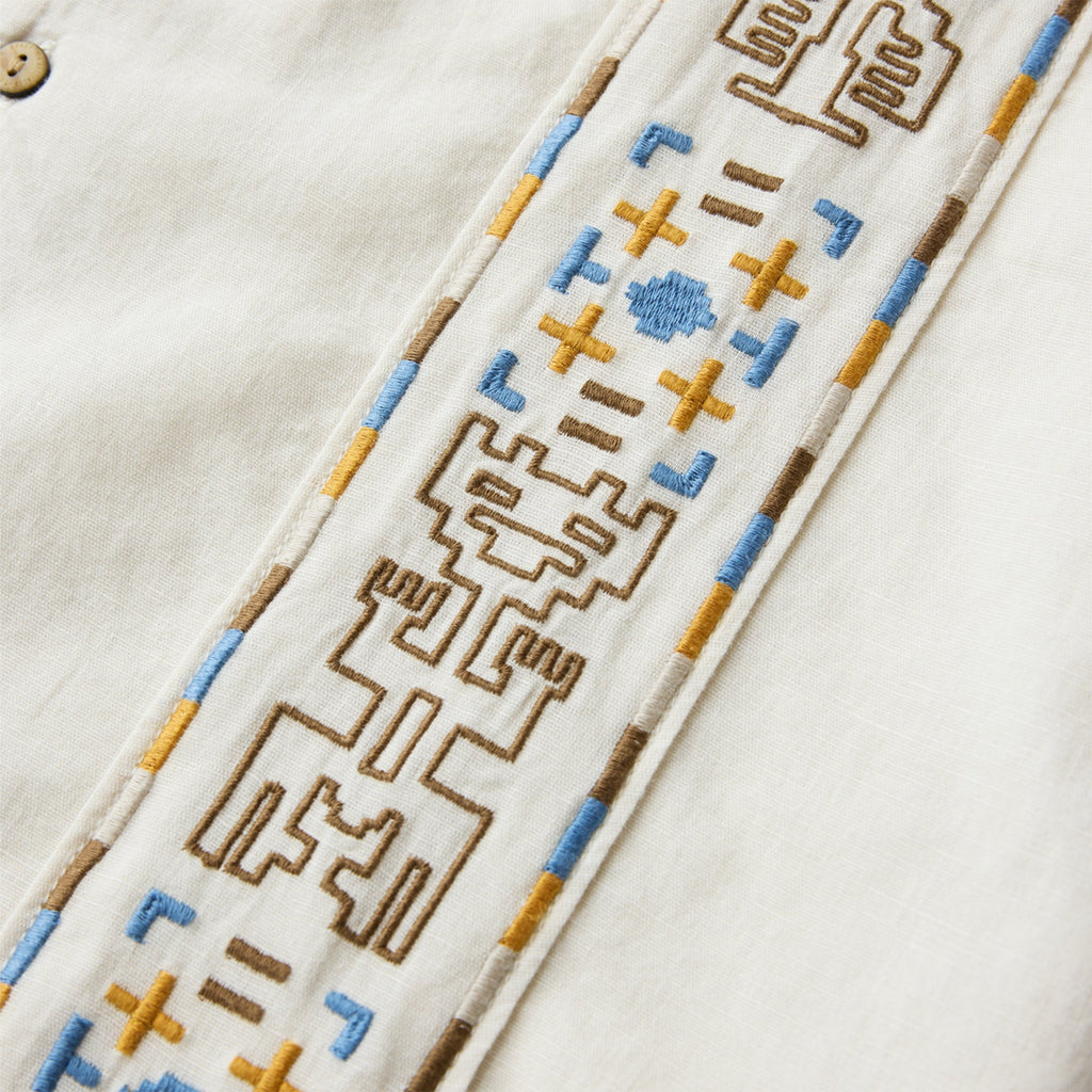 Gonzo Camp Button Up Shirt - Elfenbein