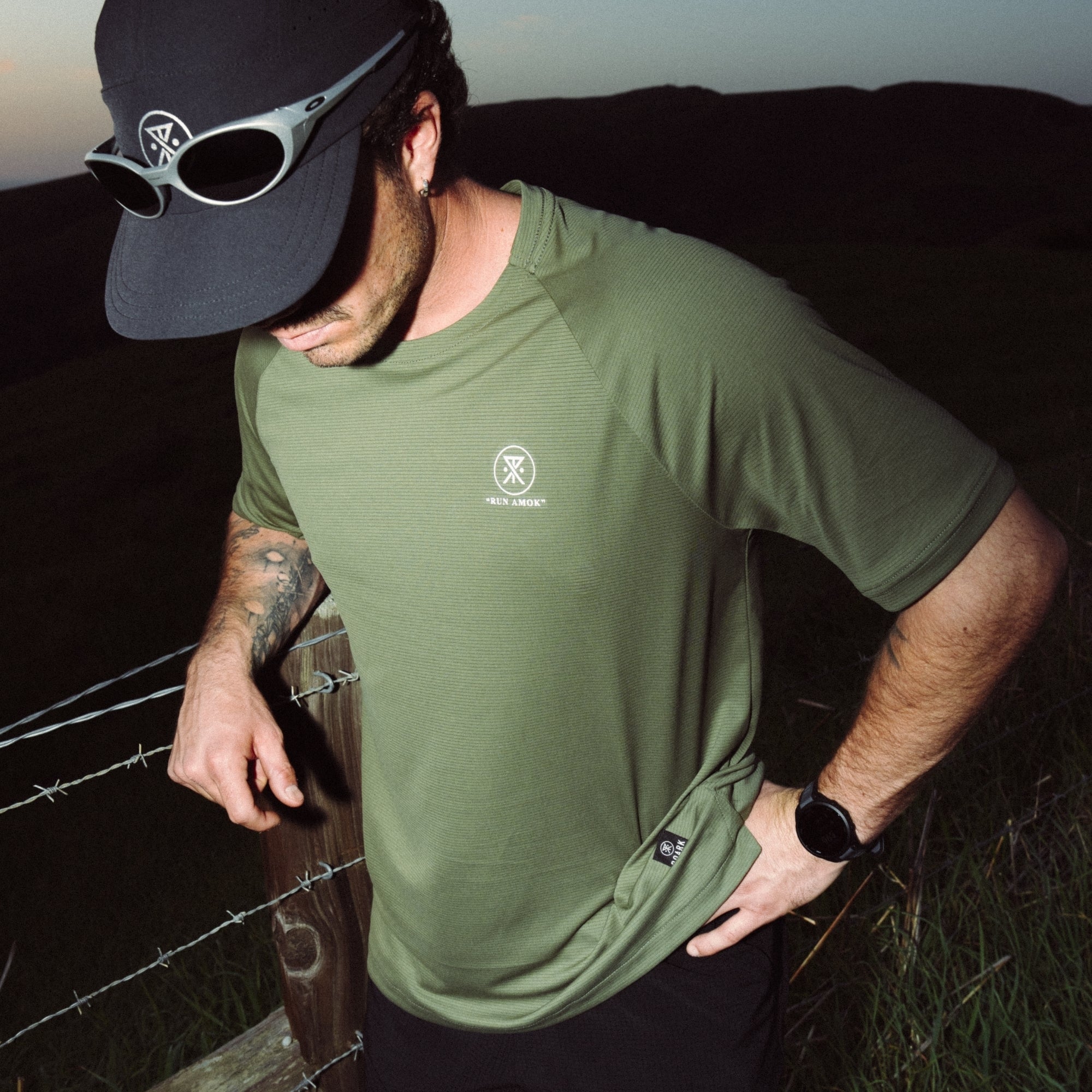 Alta Elite Trail Kurzarm Tee - Leichtes Militär