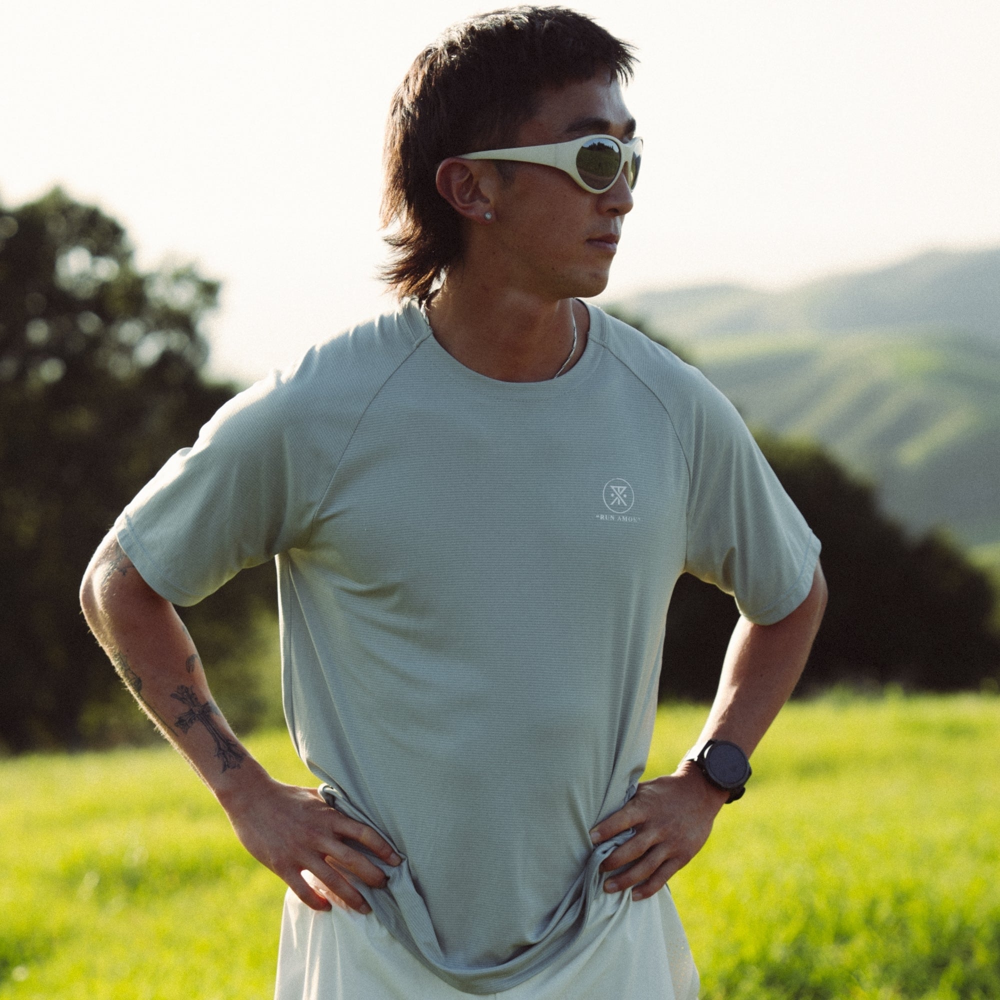 Alta Elite Trail Kurzarm Tee - Grau