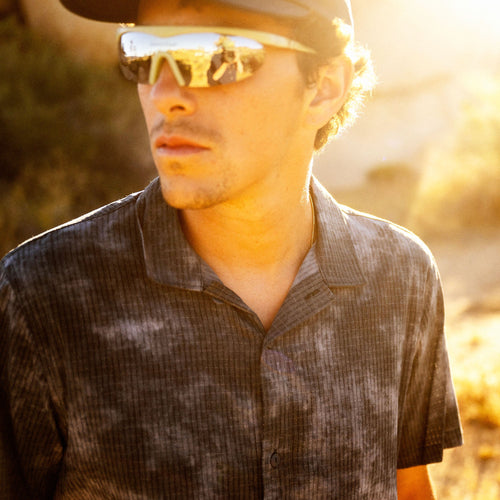 Bless Up Trail Button Up Shirt - Dark Schiefergrau