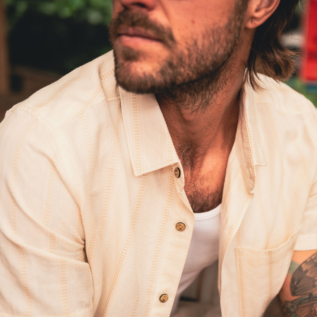 Crosswinds Button Up Shirt - Unbleached