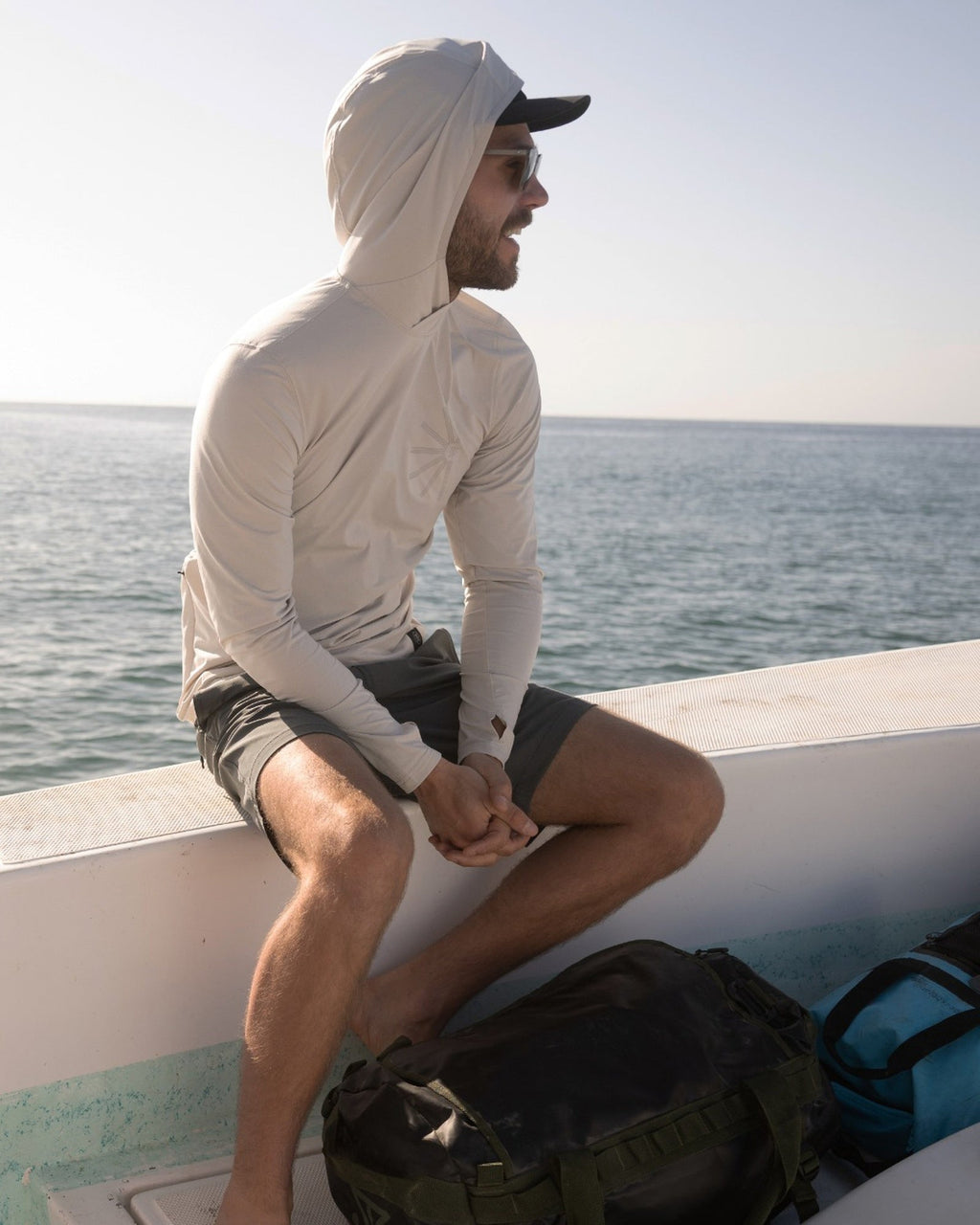 Venture UPF Kapuzenpullover - Cremeweiß