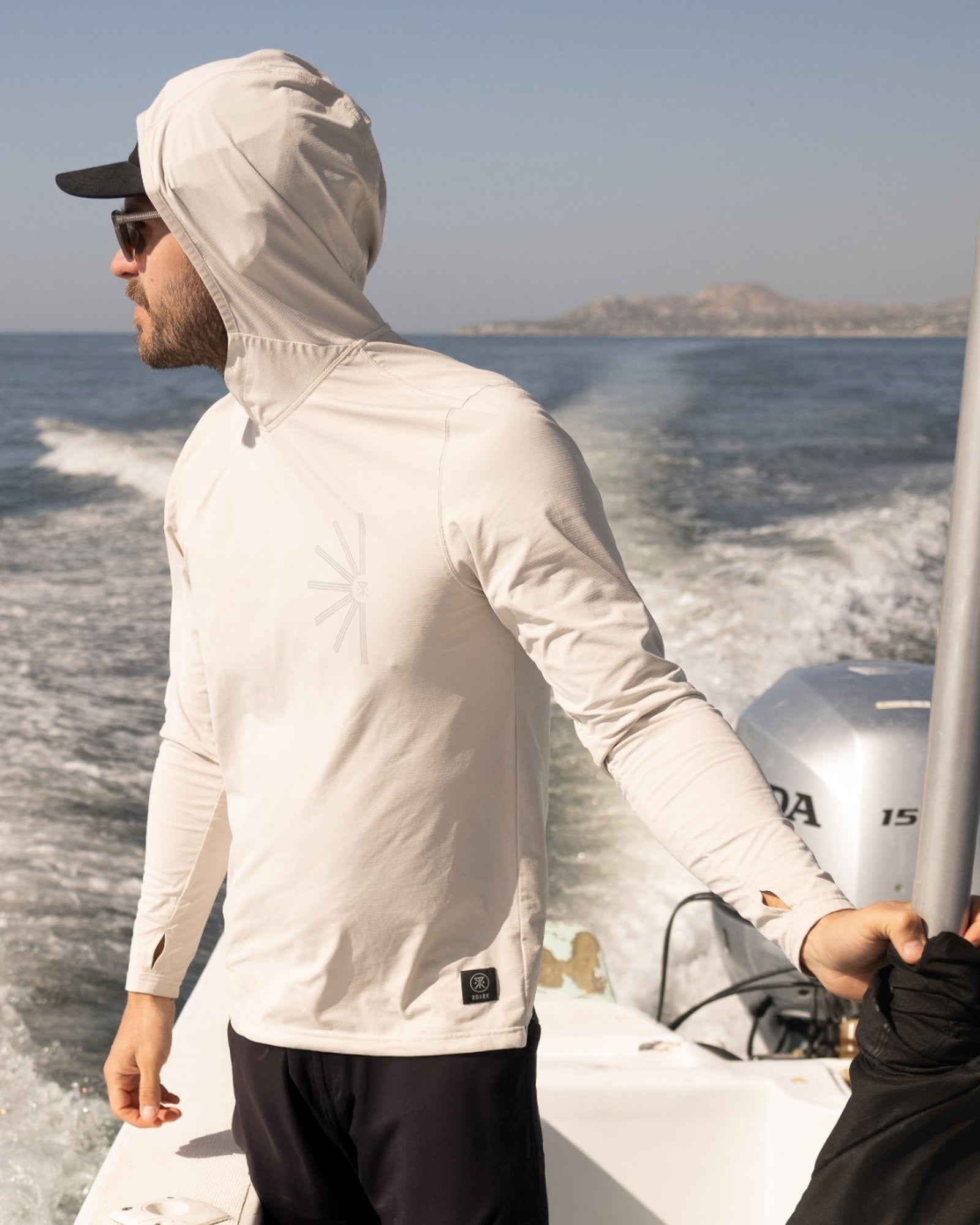 Venture UPF Kapuzenpullover - Cremeweiß