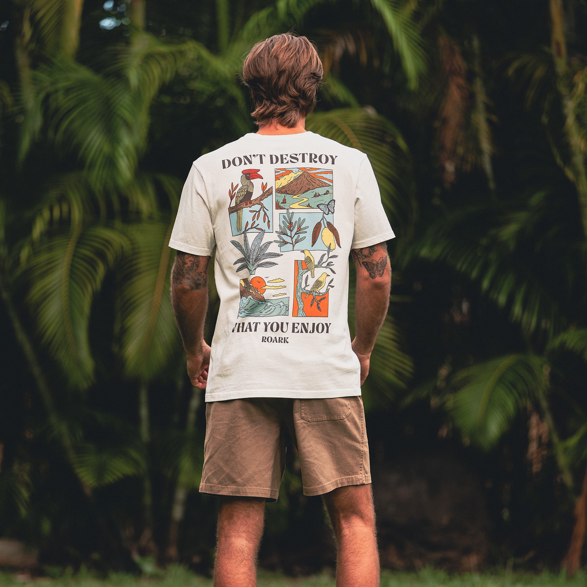 Genießen Sie Premium-T-Shirt - Cremeweiß