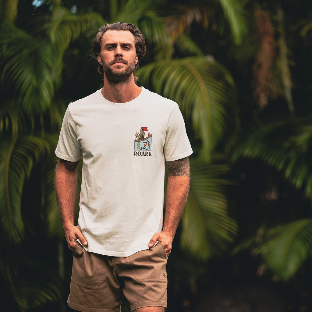 Genießen Sie Premium-T-Shirt - Cremeweiß
