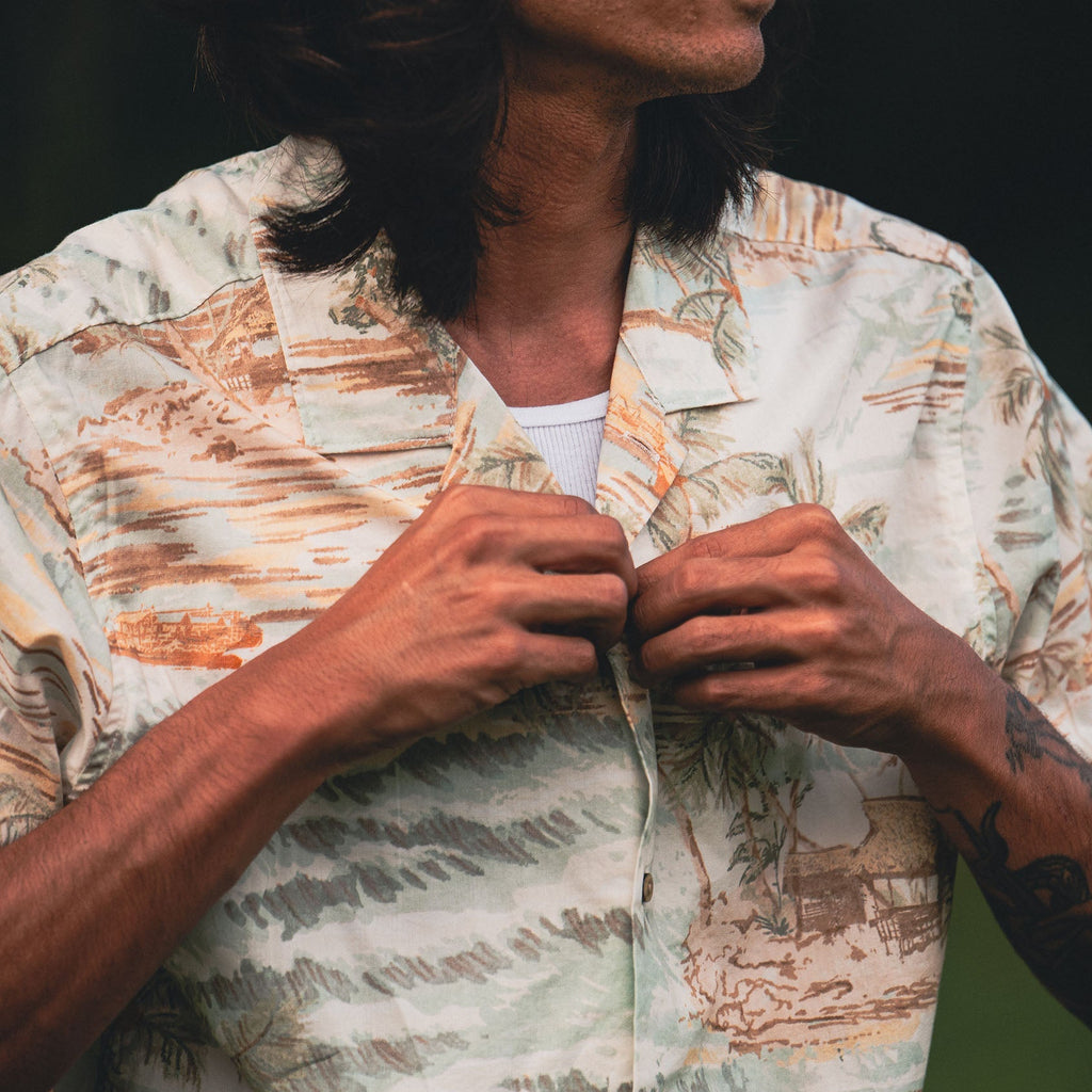 Gonzo Kurzarm Button Up Shirt - Seafoam