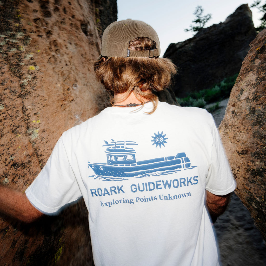 Guideworks Pocket Premium-T-Shirt - Cremeweiß