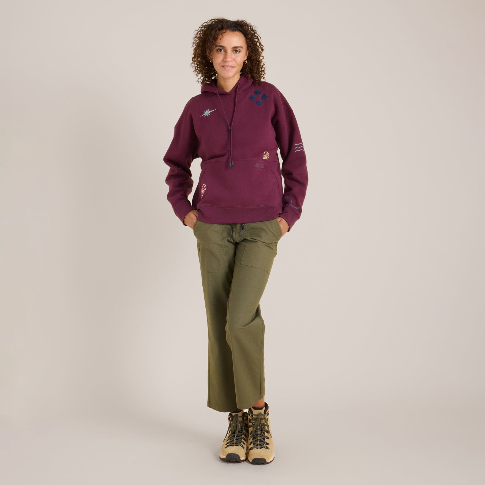 Hiker Kapuzenpullover — Blackberry
