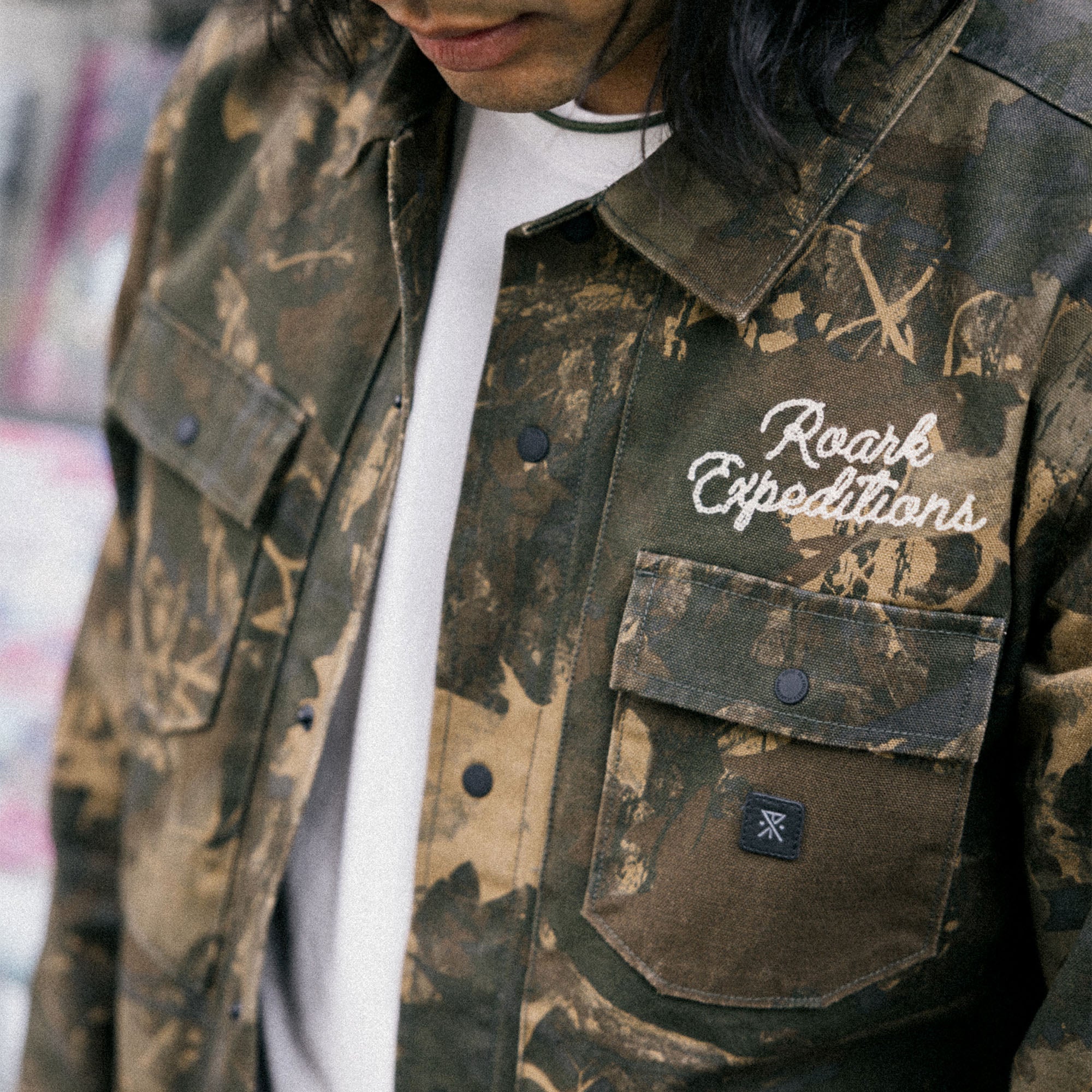 Hebrides Unlined Jacke — Camo