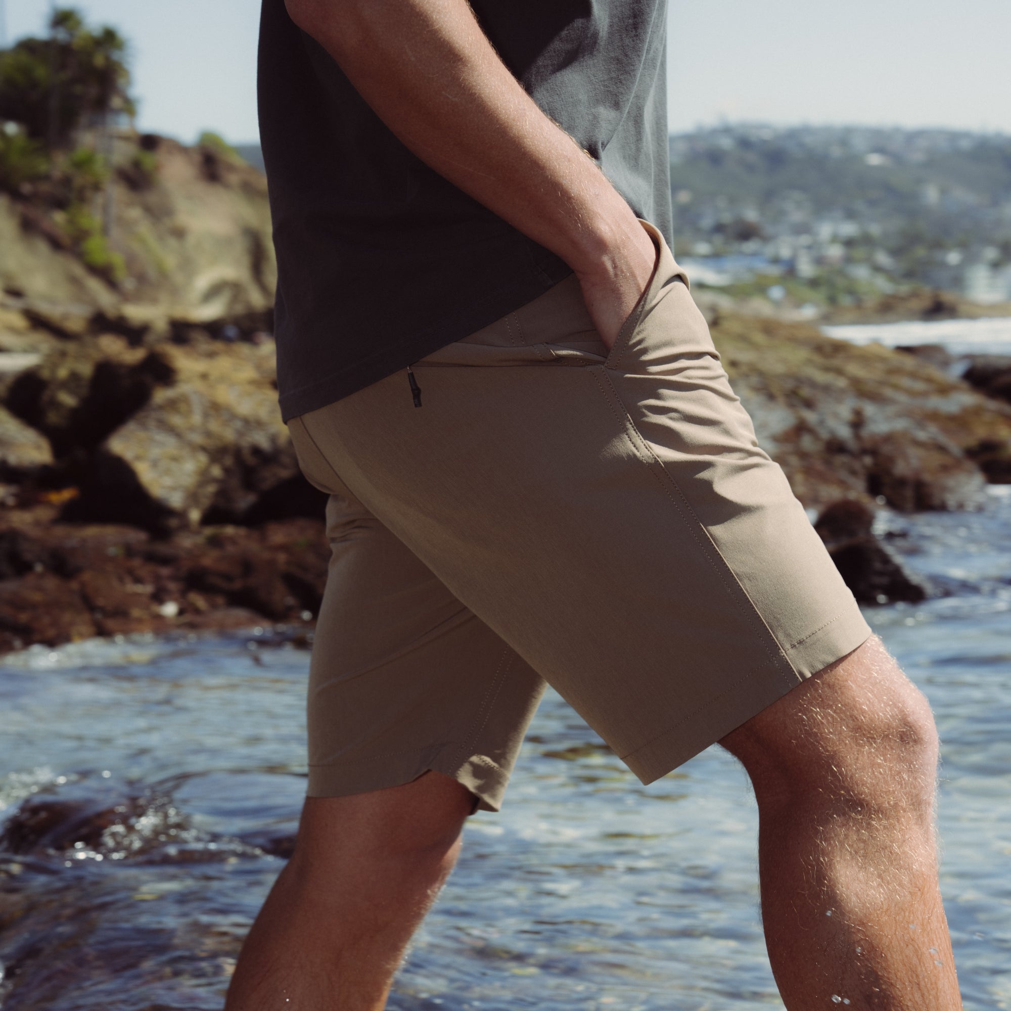 Hytide Hybrid 18.5' Shorts - Dark Khaki
