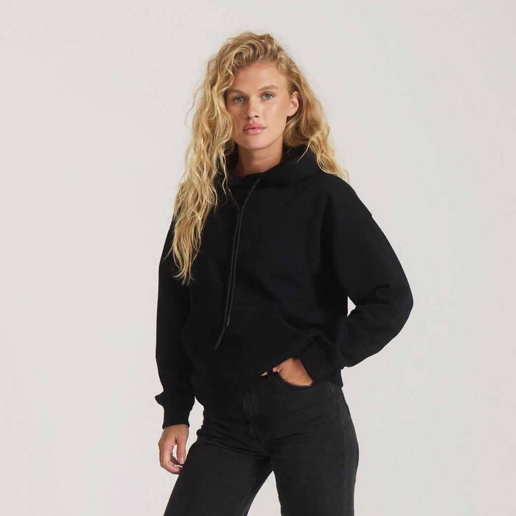Bolo Fleece Kapuzenpullover — Schwarz