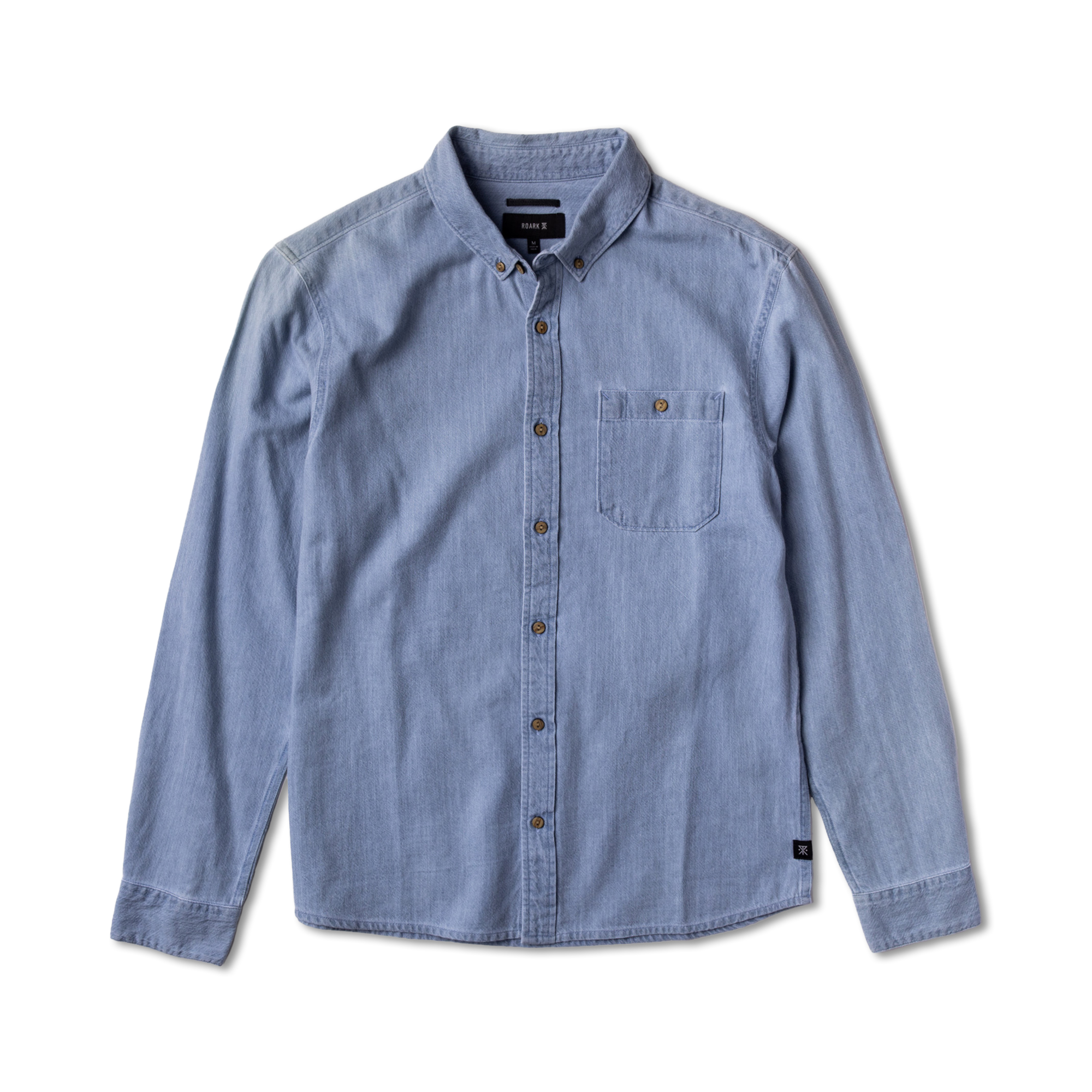 Scholar Chambray Button Up Shirt - Bleached