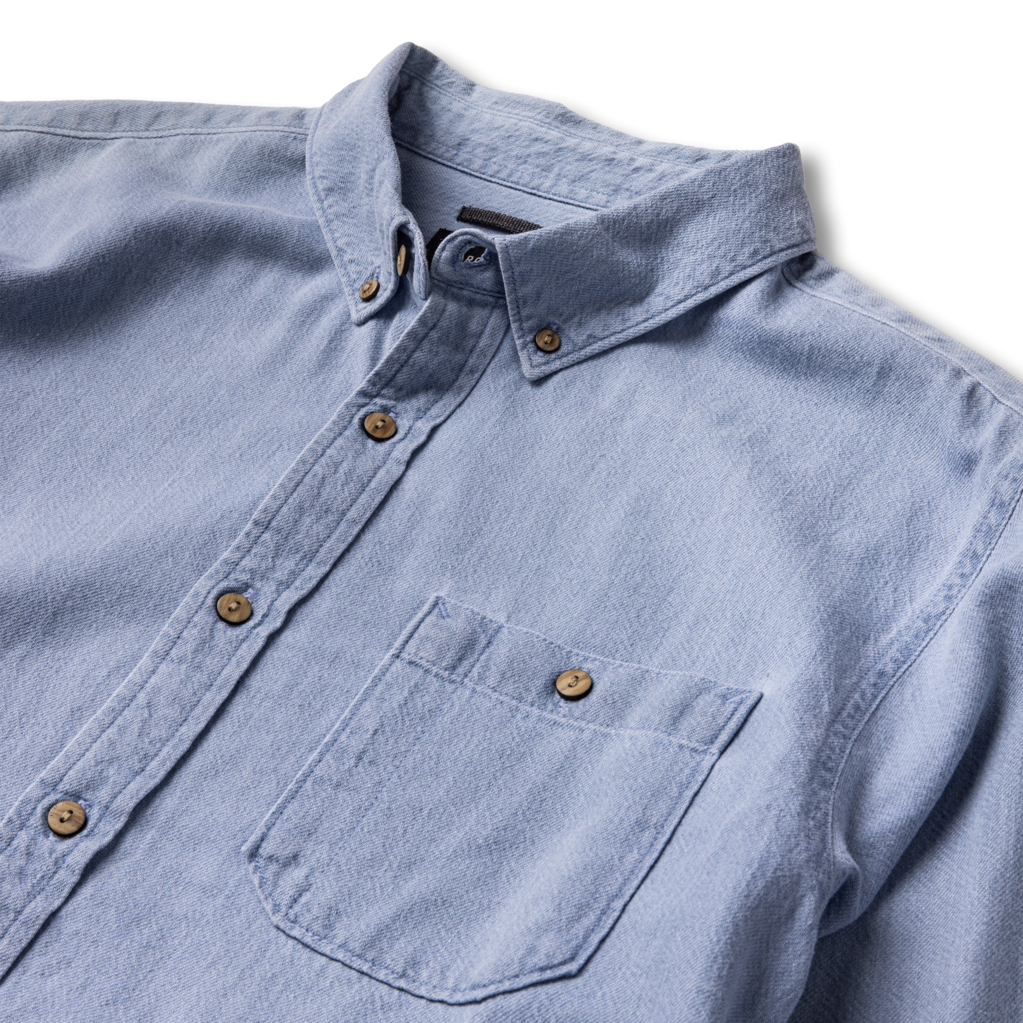 Scholar Chambray Button Up Shirt - Bleached