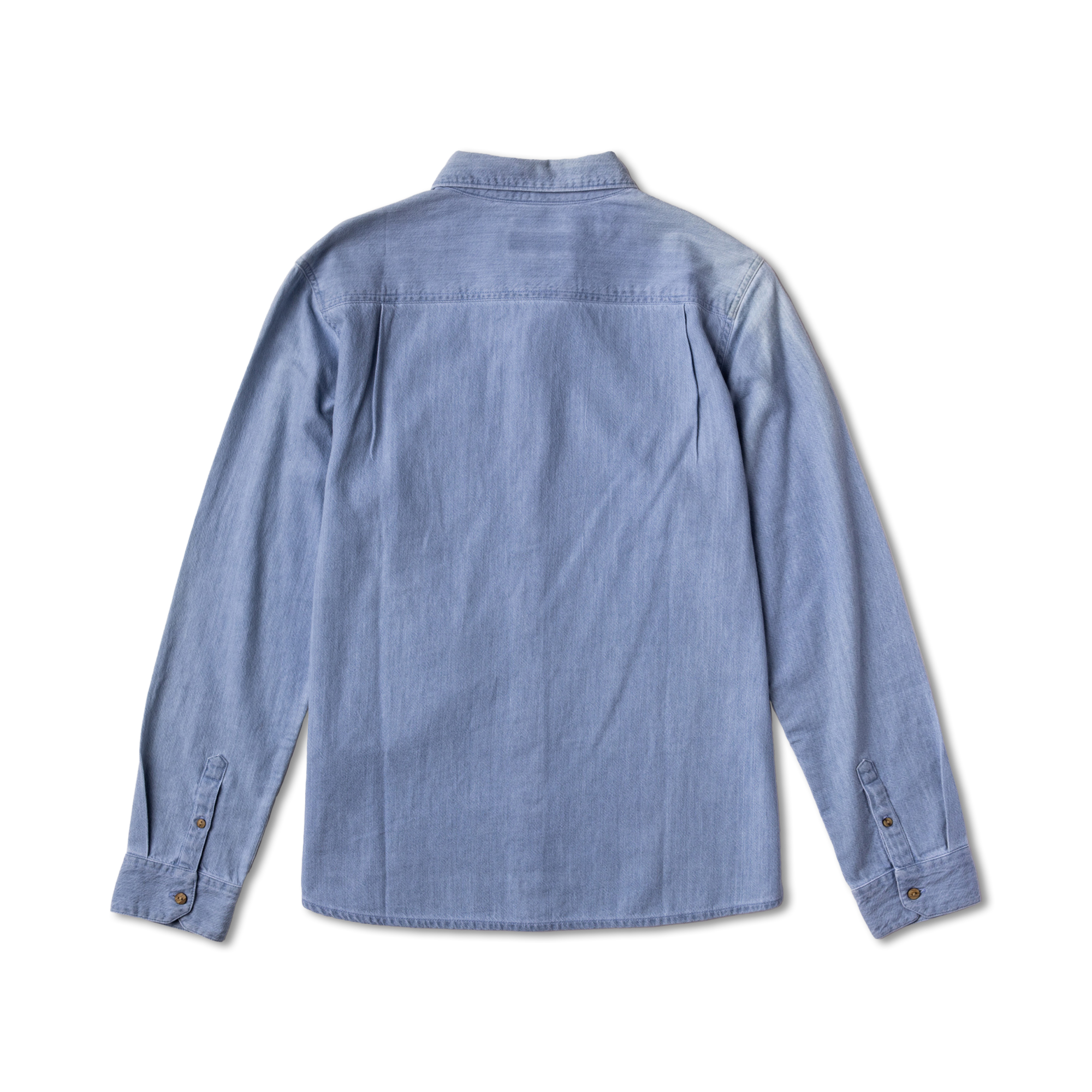 Scholar Chambray Button Up Shirt - Bleached