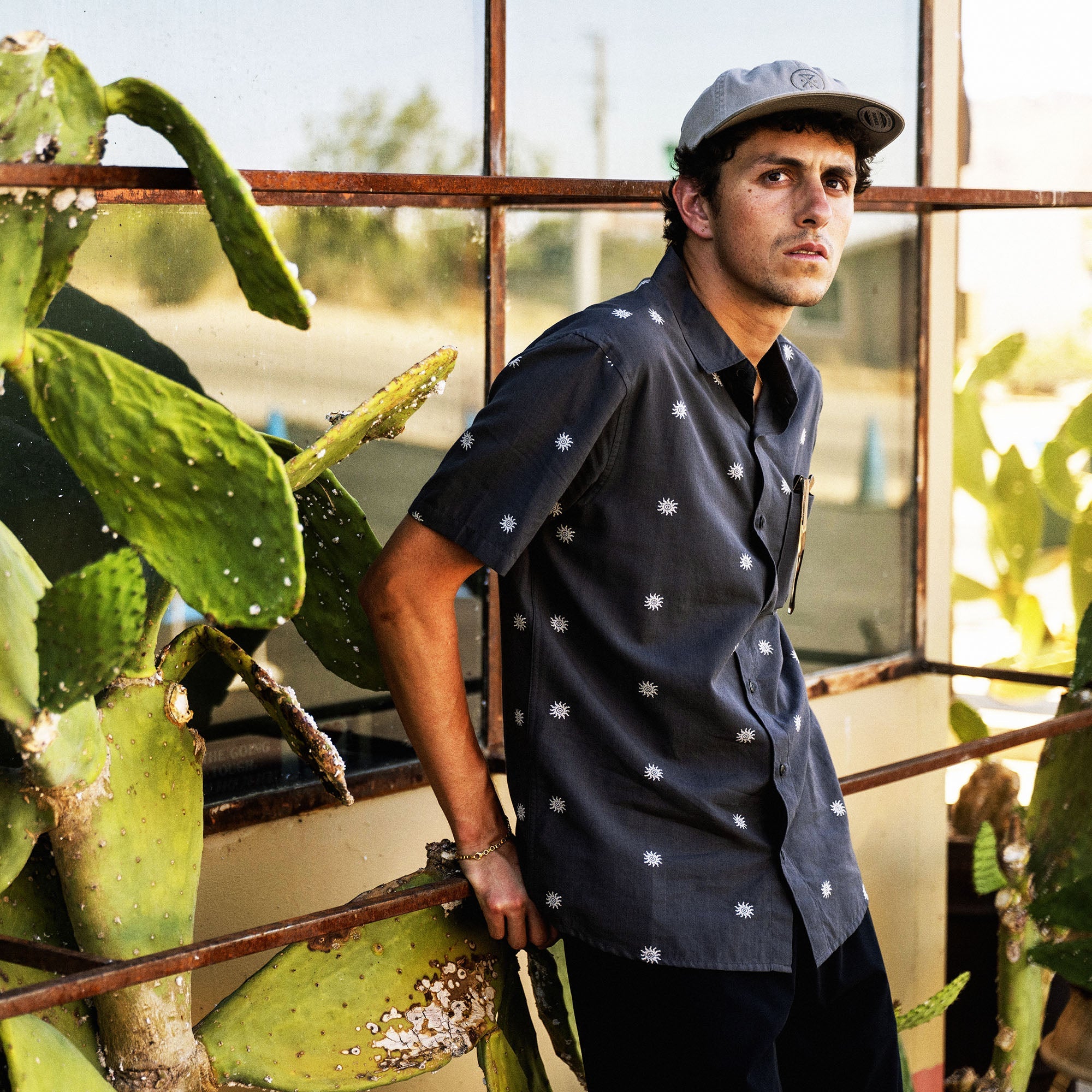 Journey Kurzarm Button Up Shirt - Kohle