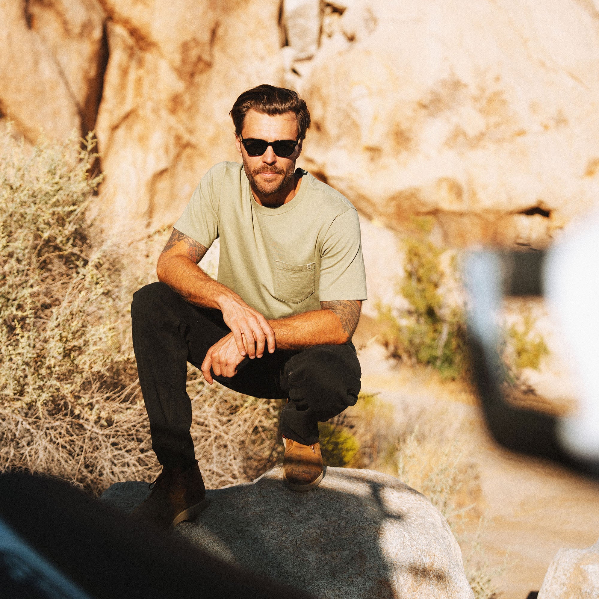 Made To Fade Kurzarm Tee - Washed Dusty Sage (Deutsche Ausgabe)