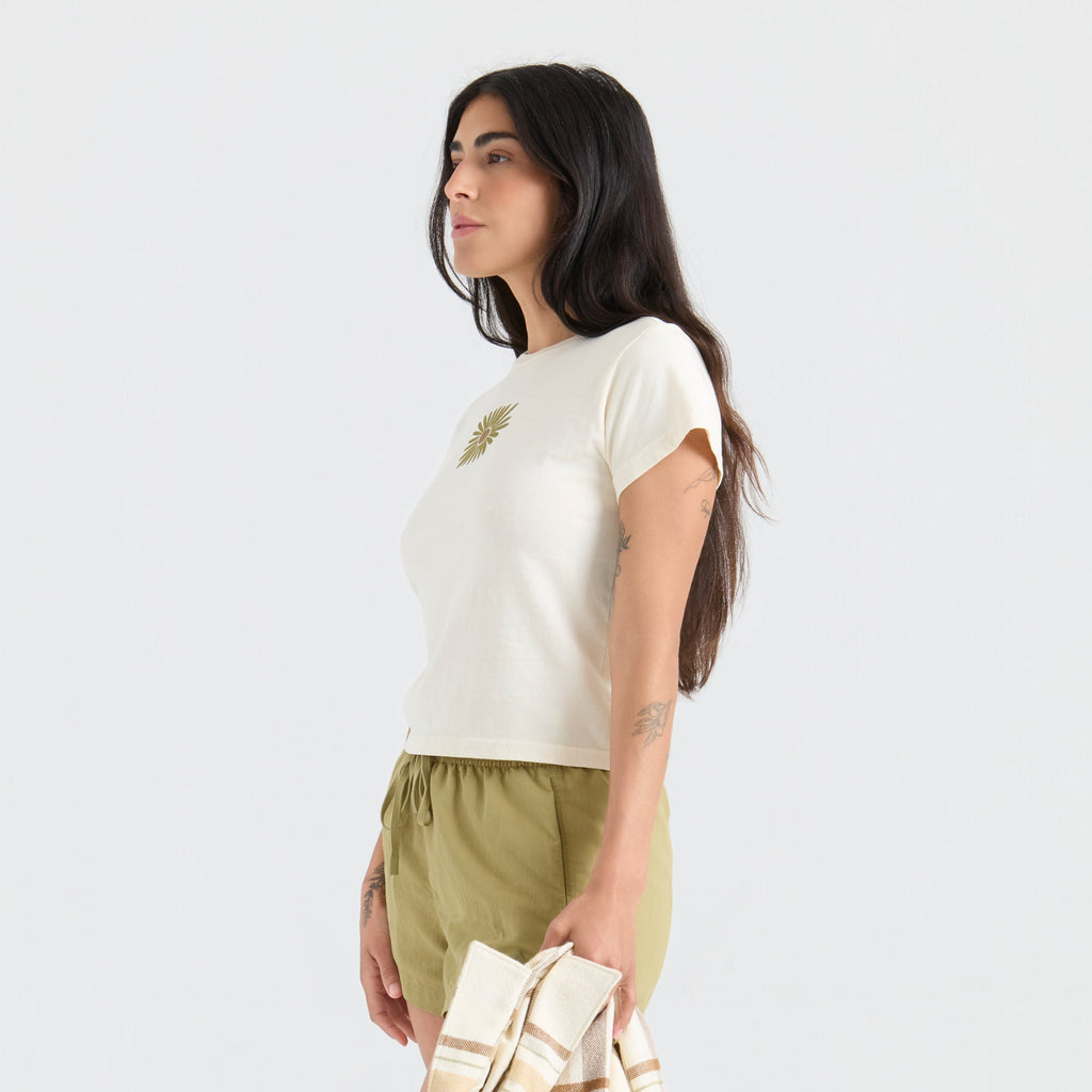 Blume Muse Premium-T-Shirt - Knochen