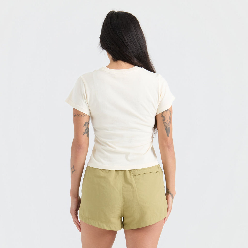 Blume Muse Premium-T-Shirt - Knochen
