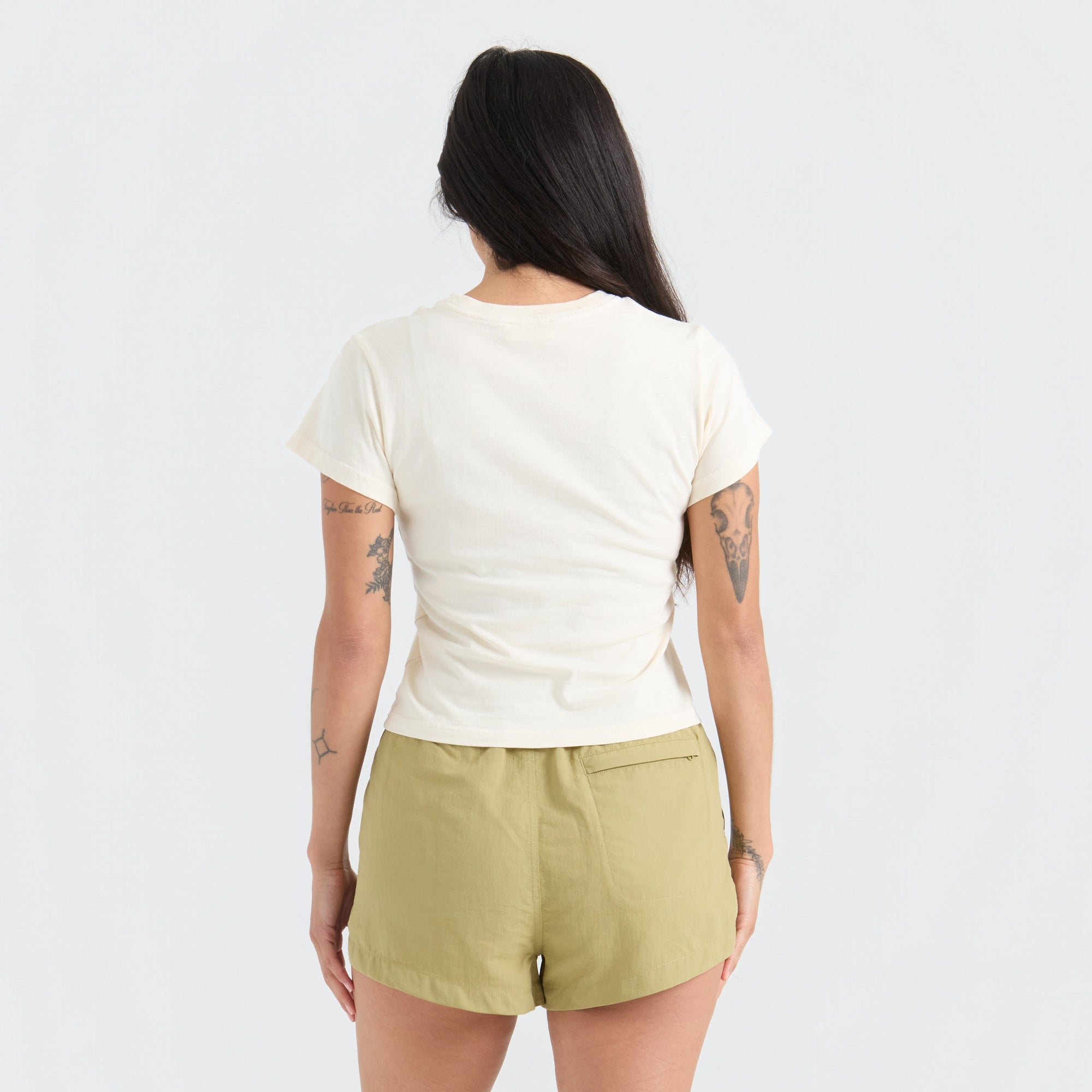 Blume Muse Premium-T-Shirt - Knochen