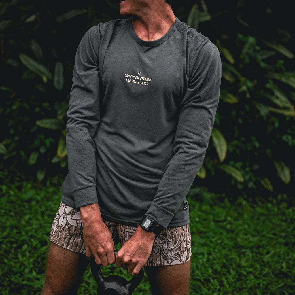 Mathis Active Langarm Tee - Kohle