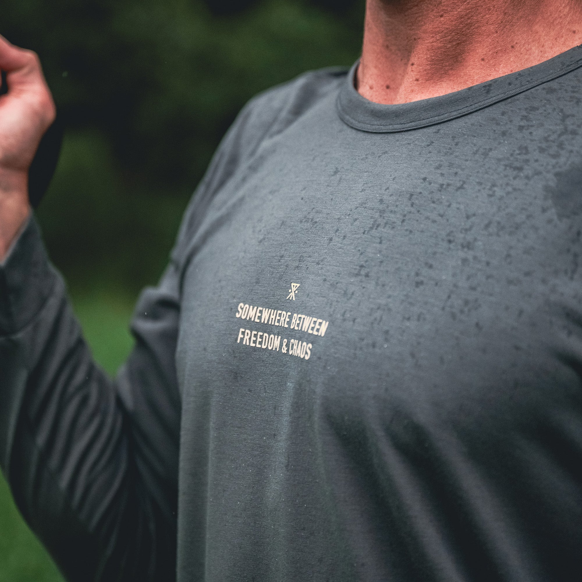 Mathis Active Langarm Tee - Kohle