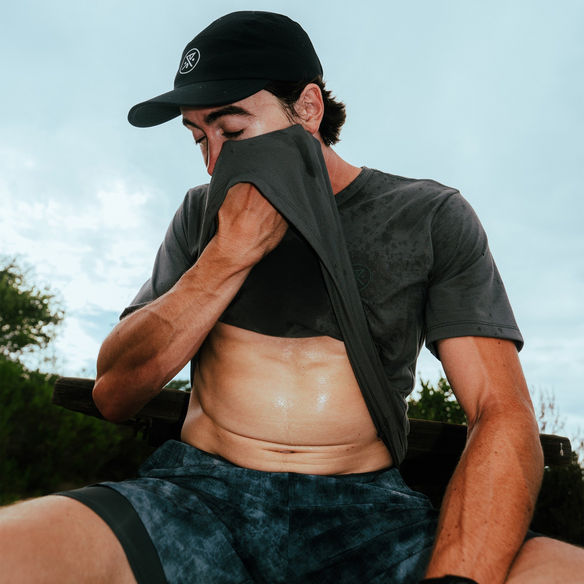 Mathis Active Kurzarm Tee - Kohle