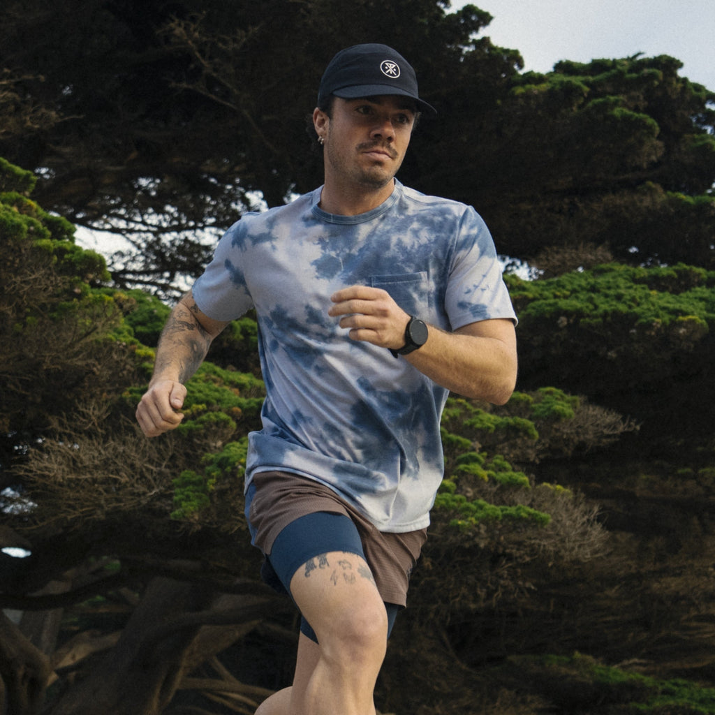 Mathis Active Tie Dye Pocket Kurzarm Tee - Neptune Tie Dye