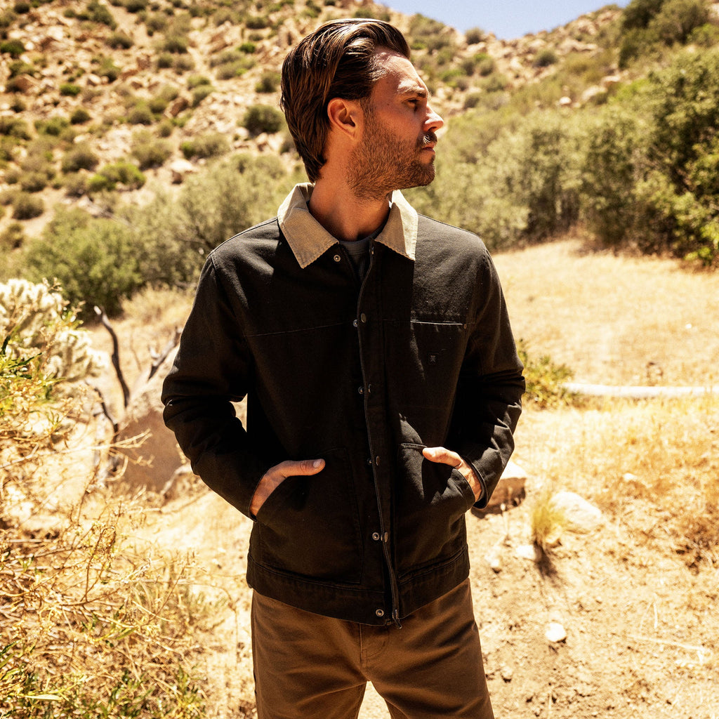 Open Roads Waxed Canvas Jacke - Onyx