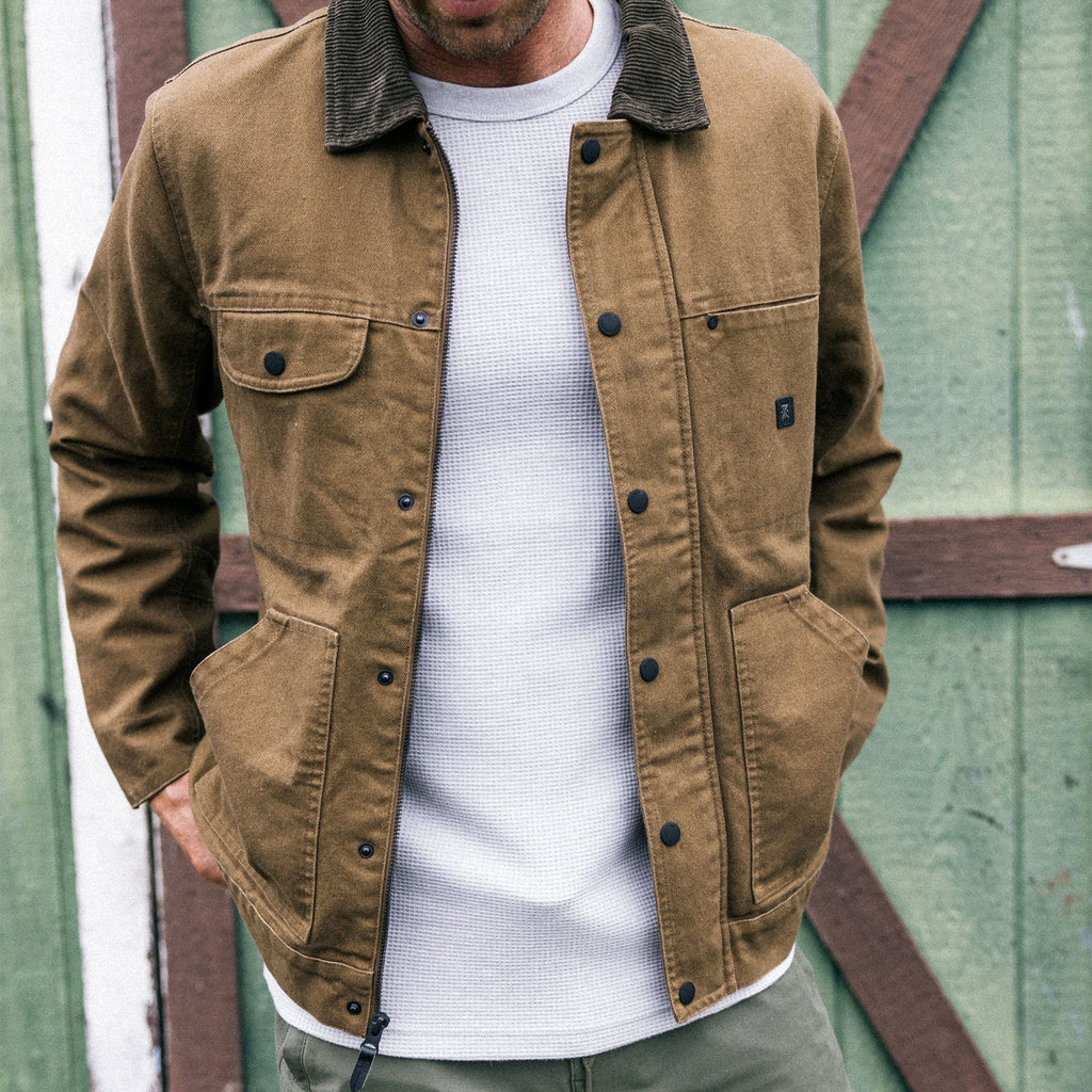 Open Roads Waxed Canvas Jacke - Otter
