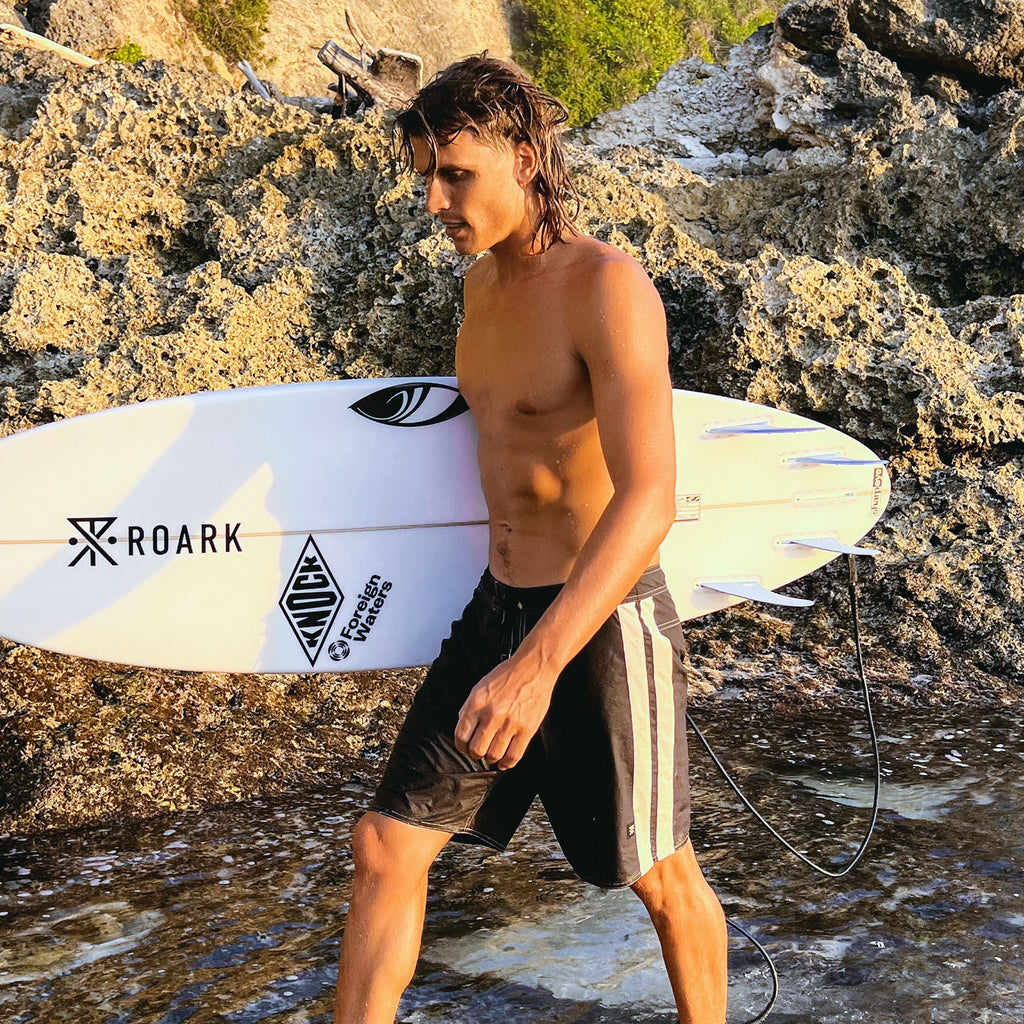 Passage Panel 18.5' Boardshorts - Schwarz/Weiß
