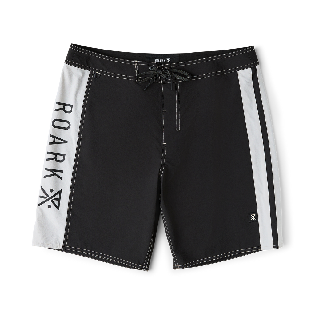 Passage Panel 18.5' Boardshorts - Schwarz/Weiß