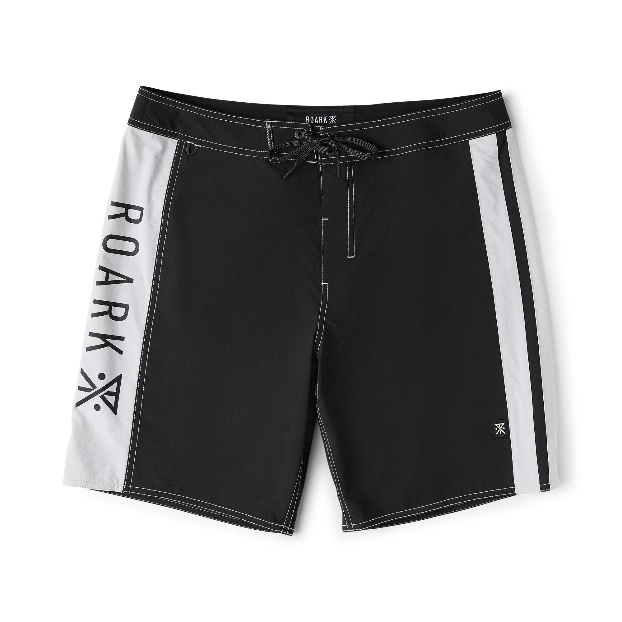 Passage Panel 18.5' Boardshorts - Schwarz/Weiß