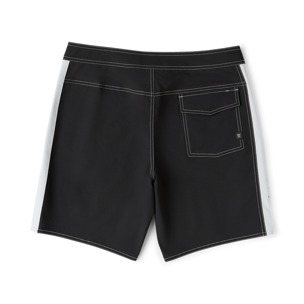 Passage Panel 18.5' Boardshorts - Schwarz/Weiß
