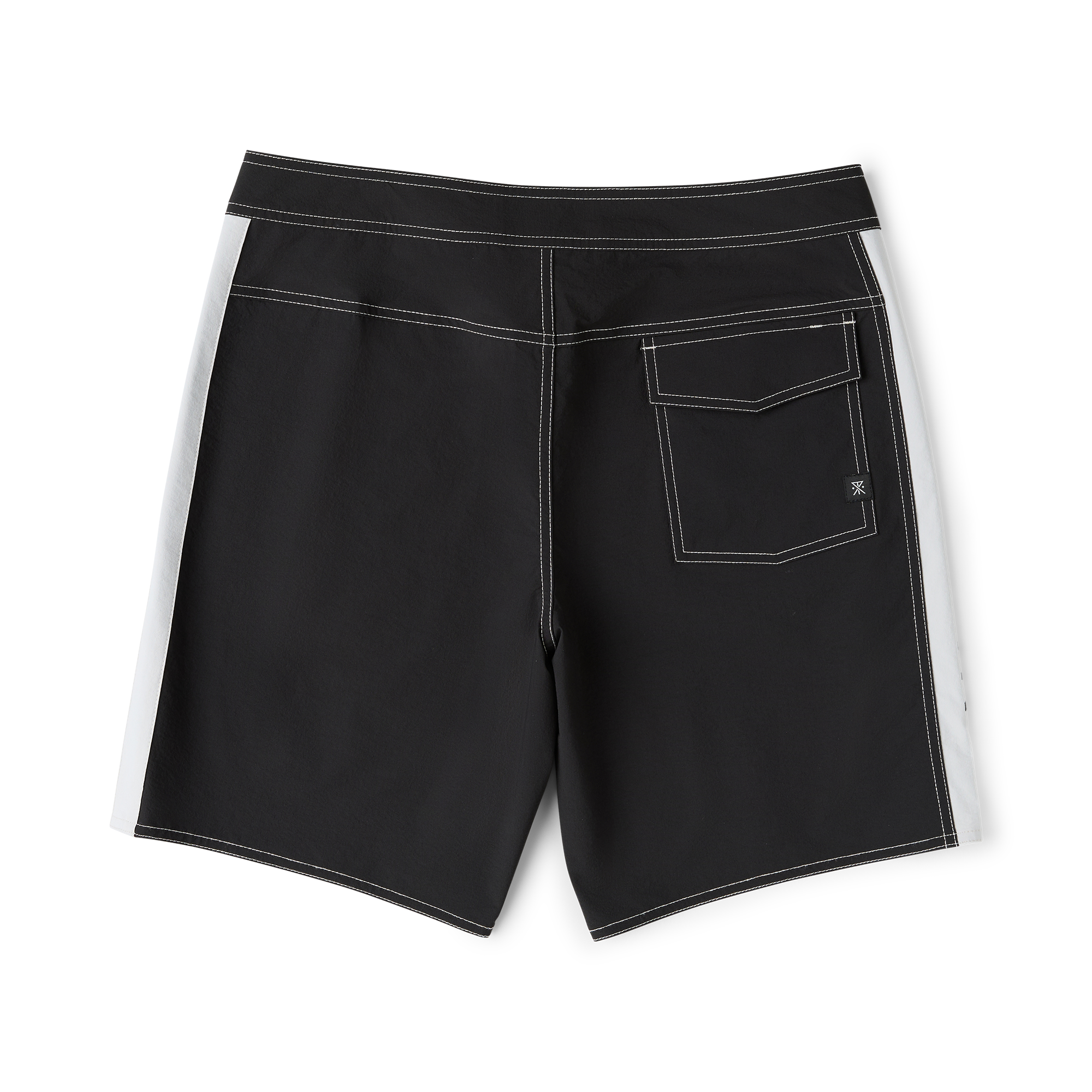 Passage Panel 18.5' Boardshorts - Schwarz/Weiß