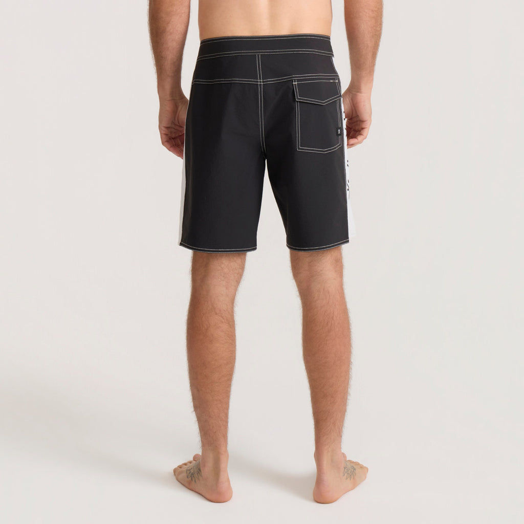 Passage Panel 18.5' Boardshorts - Schwarz/Weiß