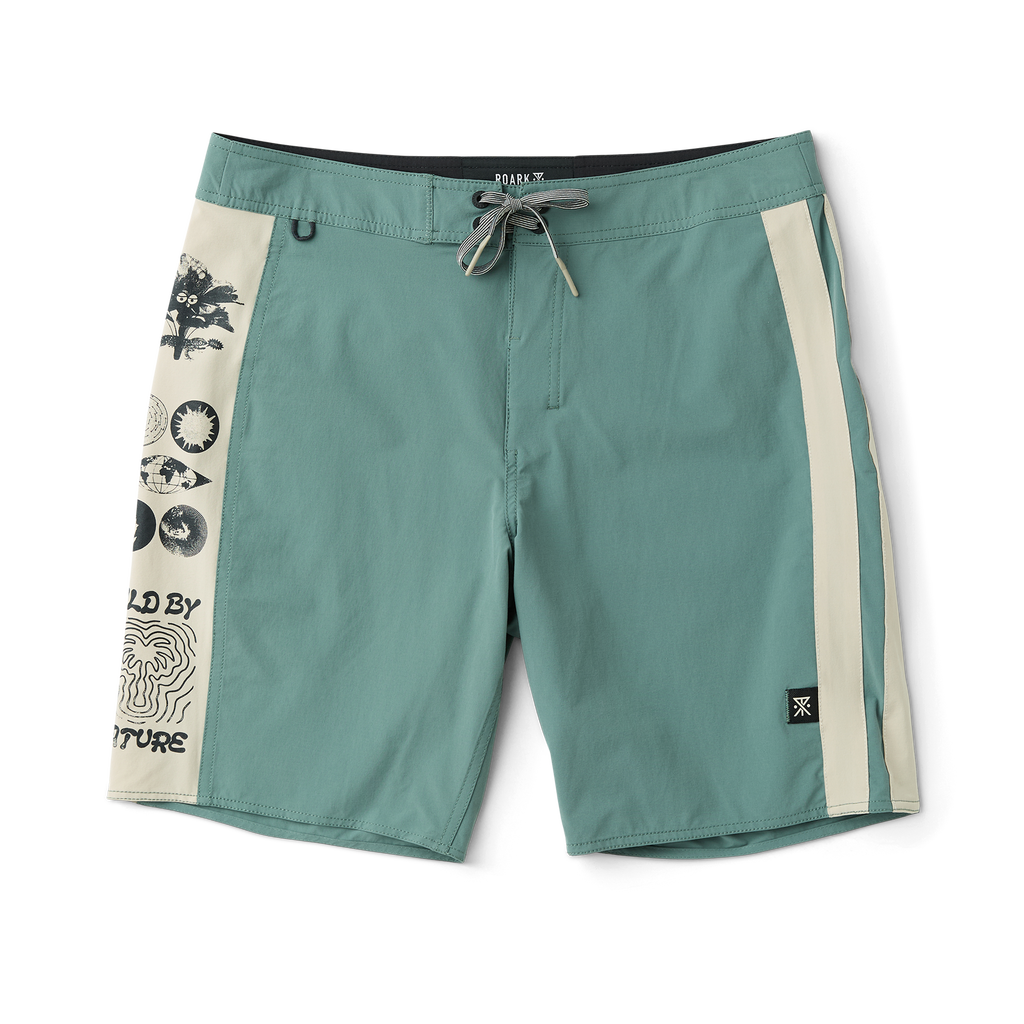 Passage Panel 18.5' Boardshorts - Schiefergrün