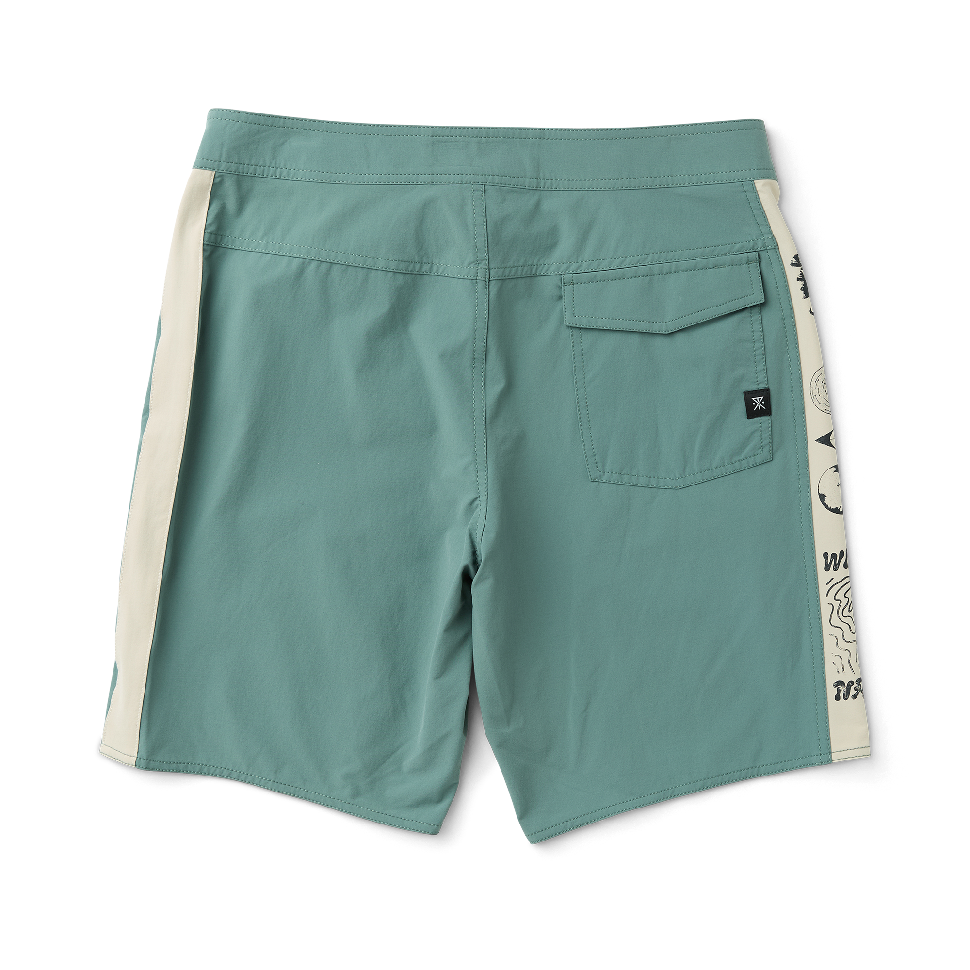 Passage Panel 18.5' Boardshorts - Schiefergrün