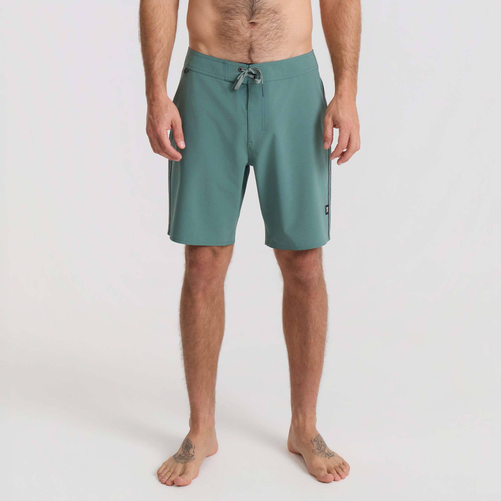 Passage 18.5' Boardshorts - Schiefer Grünstreifen