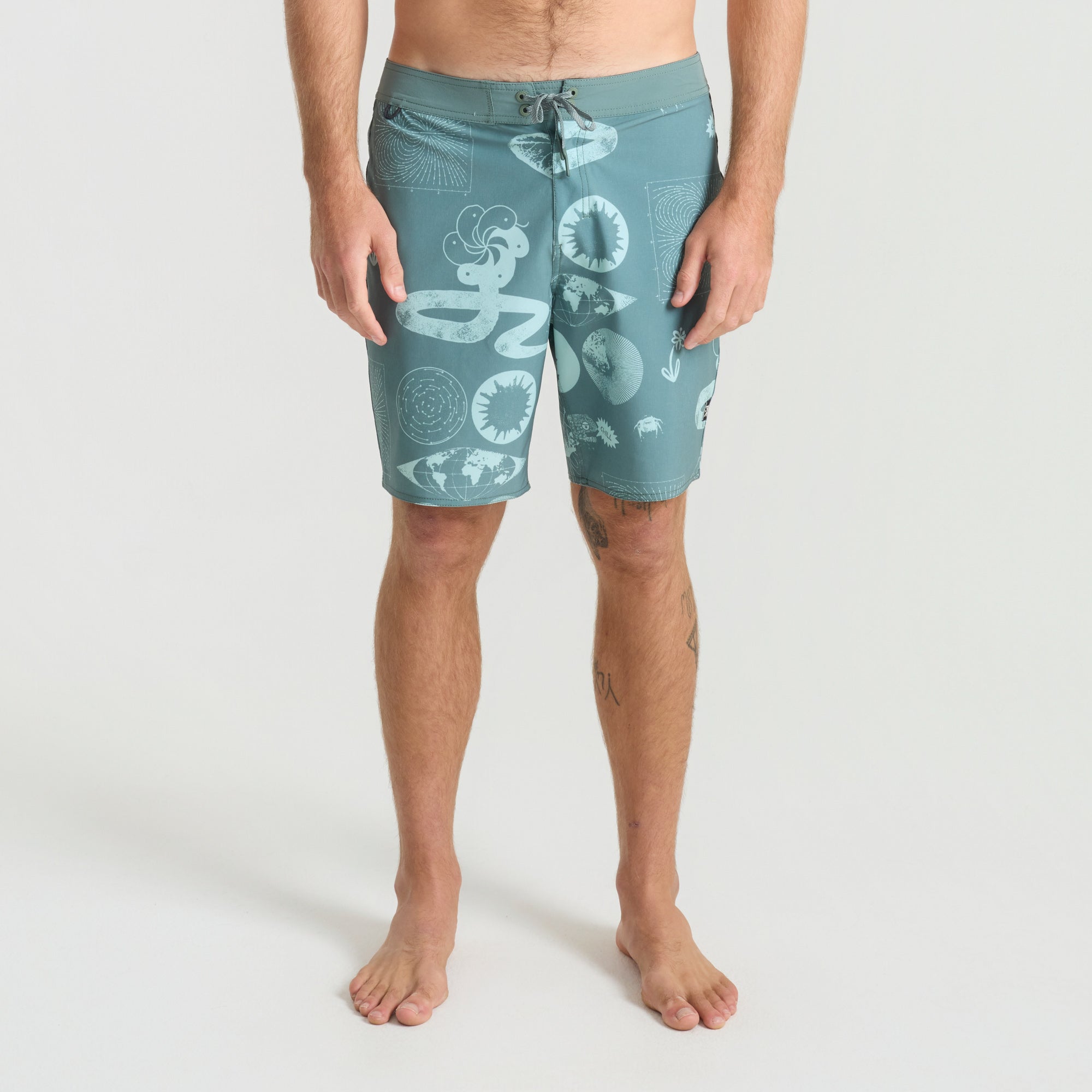 Passage 18.5' Boardshorts - Schiefergrün
