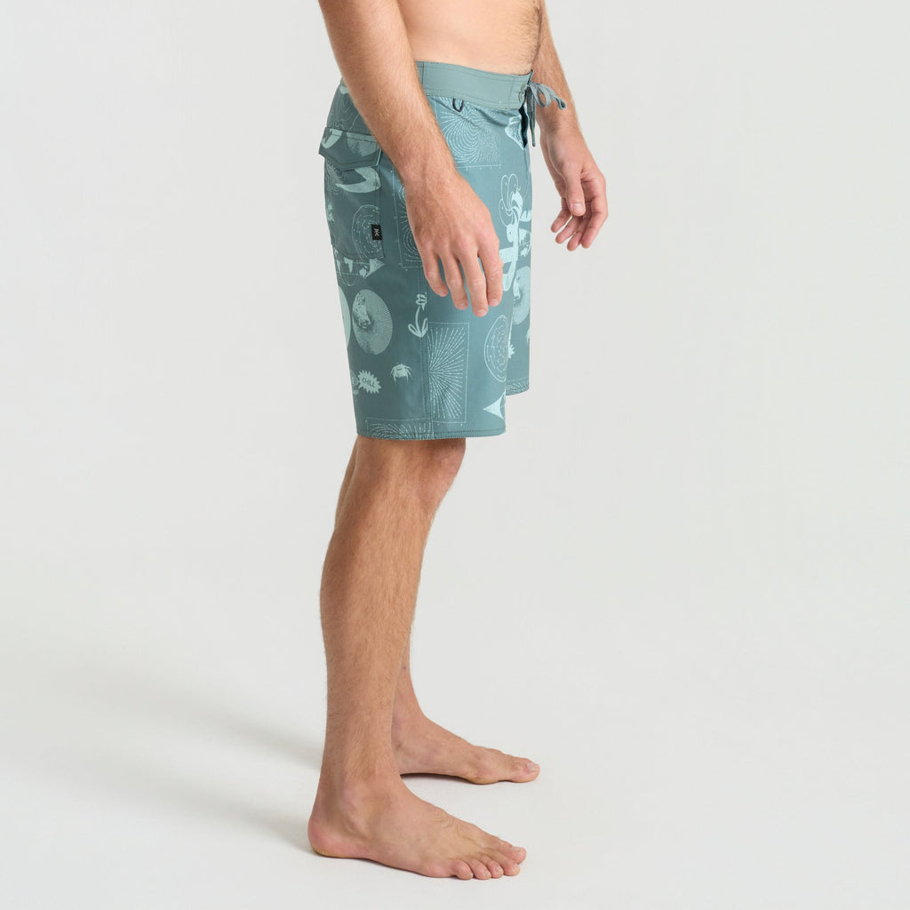 Passage 18.5' Boardshorts - Schiefergrün