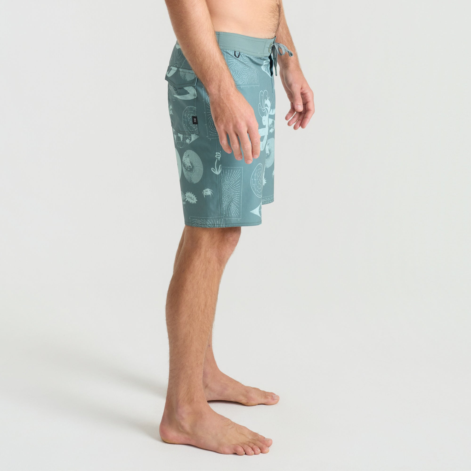 Passage 18.5' Boardshorts - Schiefergrün