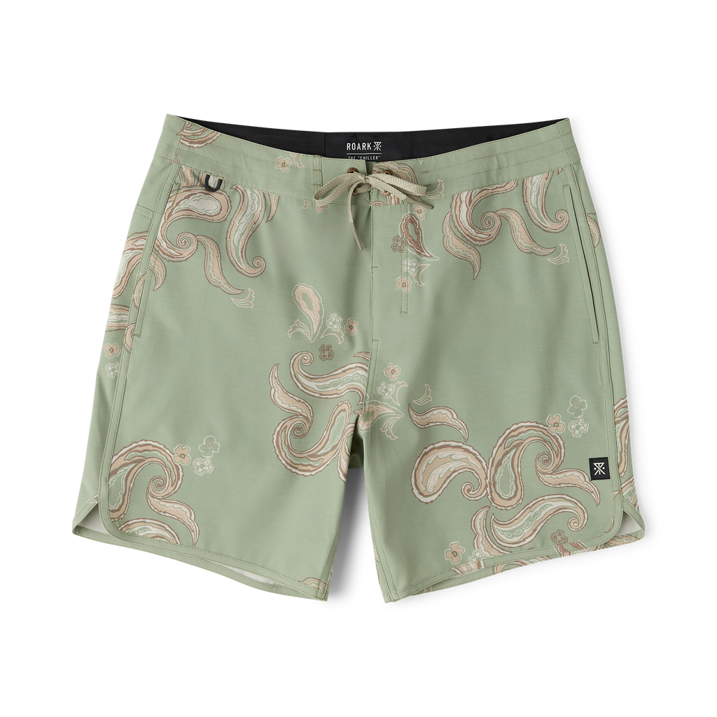 Chiller Scallop 17' Boardshorts - Dusty Sage