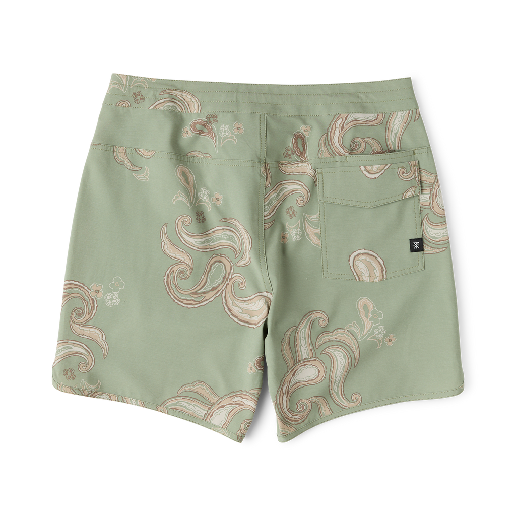 Chiller Scallop 17' Boardshorts - Dusty Sage
