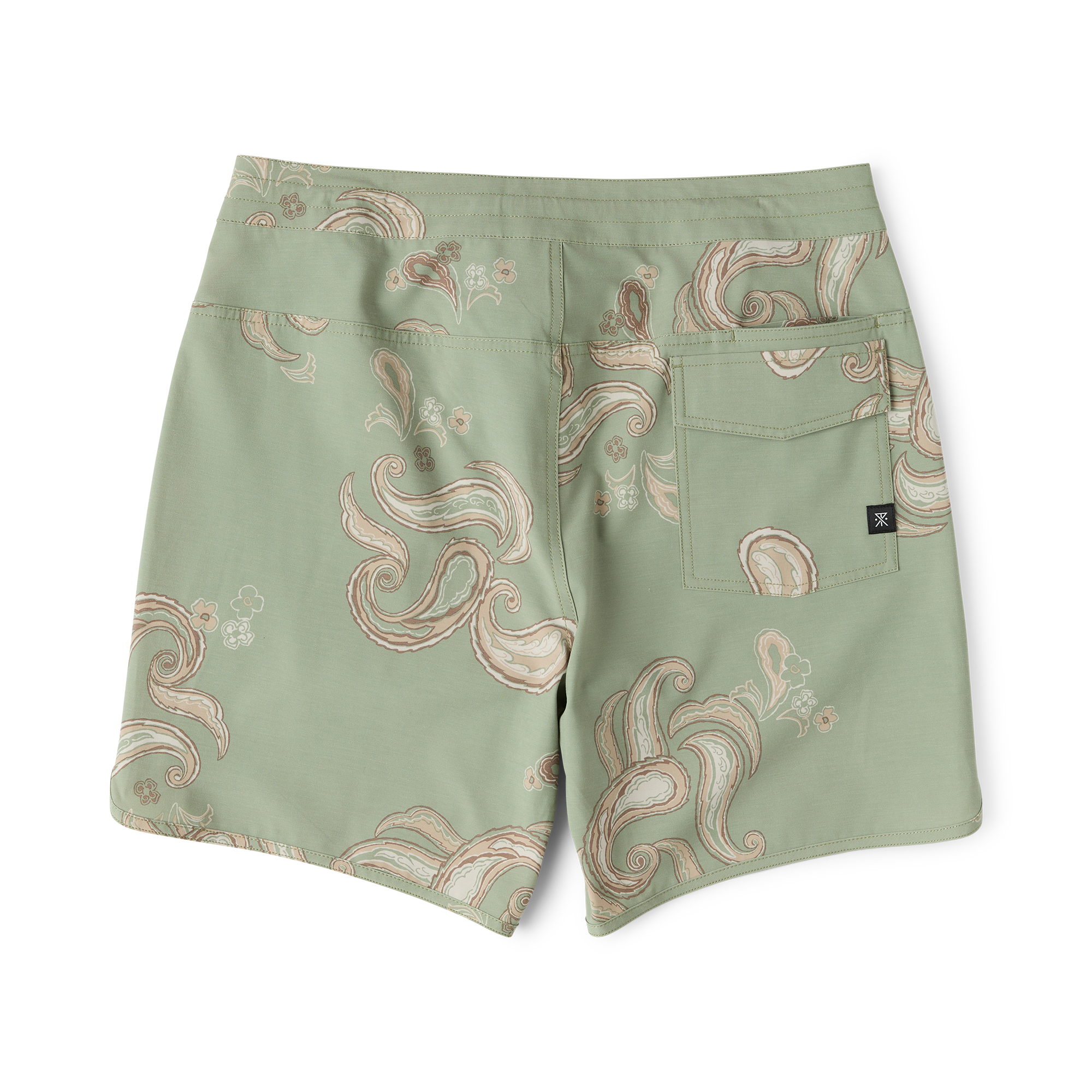Chiller Scallop 17' Boardshorts - Dusty Sage