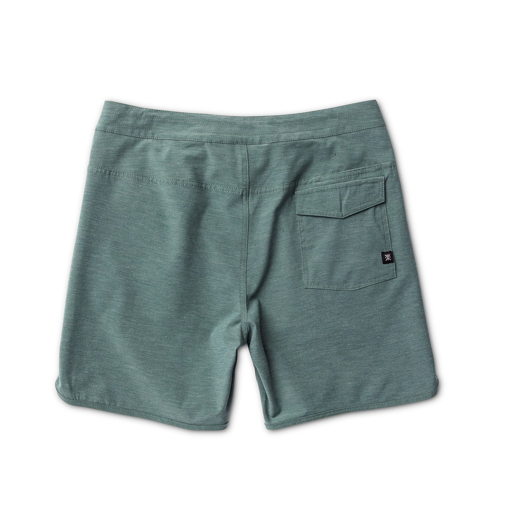 Chiller Scallop 17' Boardshorts - Schiefergrün