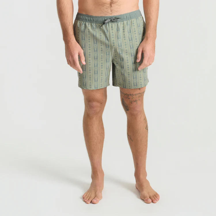 Shorey 16' Trunks - Stripe Sea Foam