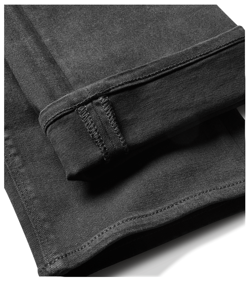 HWY 133 Slim Straight Broken Twill Jeans - Schwarz