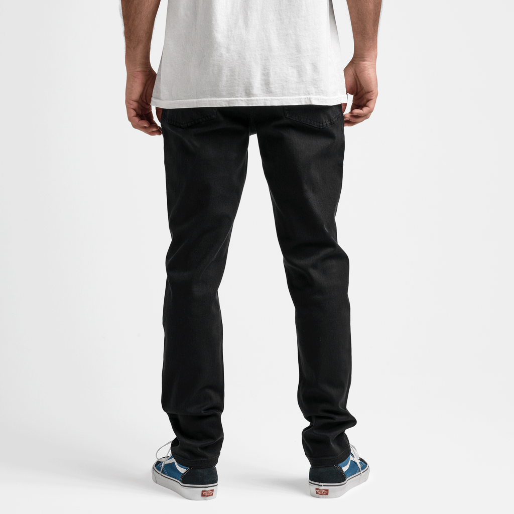 HWY 133 Slim Straight Broken Twill Jeans - Schwarz
